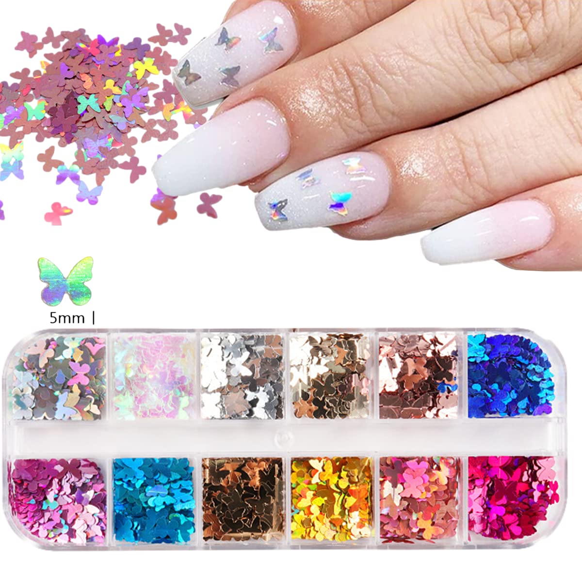 ネイルパーツ 蝶 ネイル スパンコール ネイルグリッター ネイルアート Amazon.co.jp: Unikato ネイルパーツ 蝶 ネイルグリッター ネイル