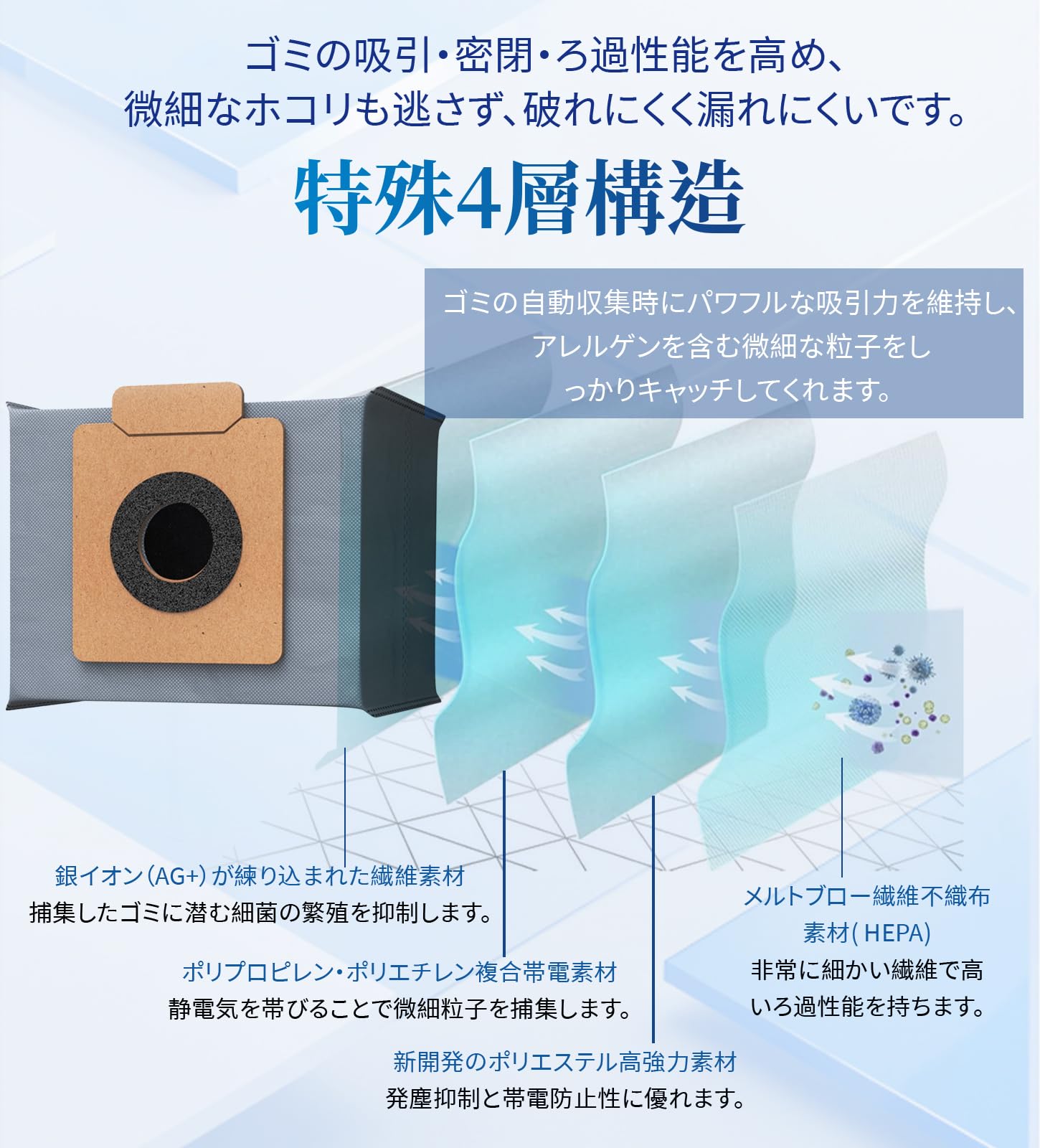 Amazon.co.jp: Eufy 紙パック X8 Pro / X10 Pro Omni ロボット掃除機用