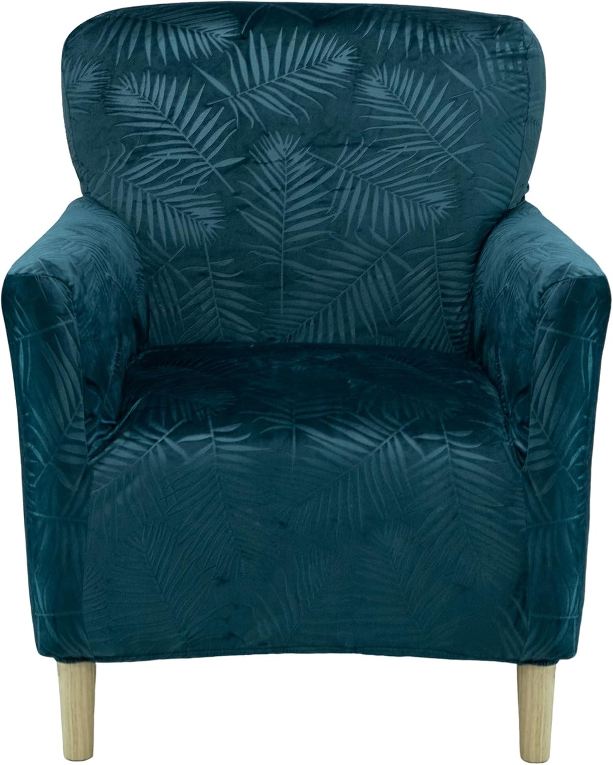 NILUOH Stretch Chair Slipcovers with Arms Thick Velvet 1-Piece Banquet Armchair Slipcovers Anti-Slip Accent Chair Cover for Living Room Furniture Protector Office Reception Reading