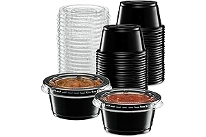 Freshmage Condiment Containers with Lids: Single-Serve Portion Control