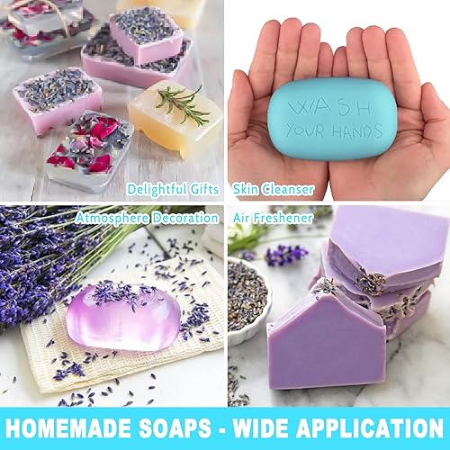 Miniatura 6 de Femitu Kit de fabricación de jabón con placa caliente electrónica, suministros de fabricación de jabón para adultos y principiantes, incluye molde