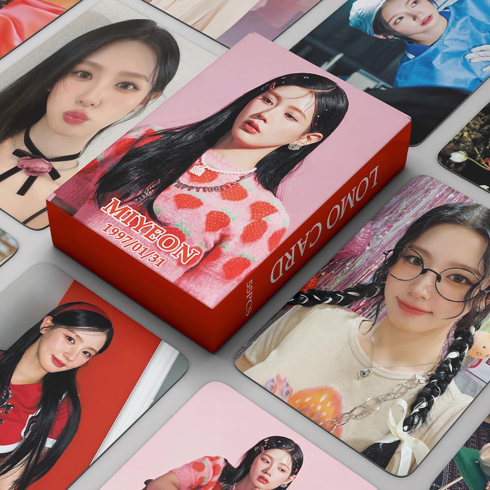 Amazon | FOURBOM 55枚 GIDLE フォトカード (G) I-DLE I FEEL MIYEON