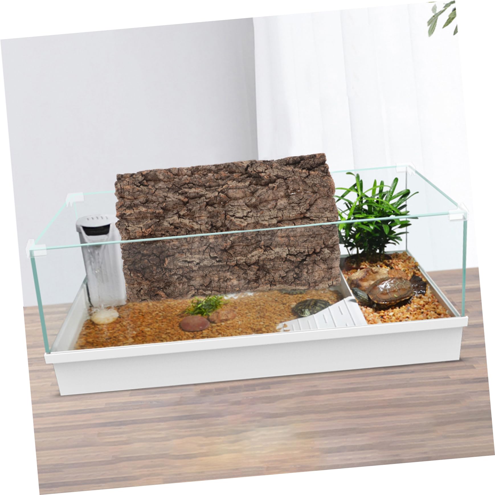 Gatuida Natural de de Corcho para Decoración de Terrarios y Acuarios Paneles de Paisaje para Reptiles Geckos y Serpientes Diseño