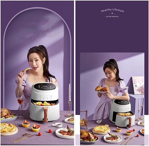 Miniatura 6 de Freidora de aire, freidora de aire sin aceite de 8L con pantalla táctil LED, temporizador de 60 minutos, ajustable de 0 a 392.0 F, 4 preajustes,