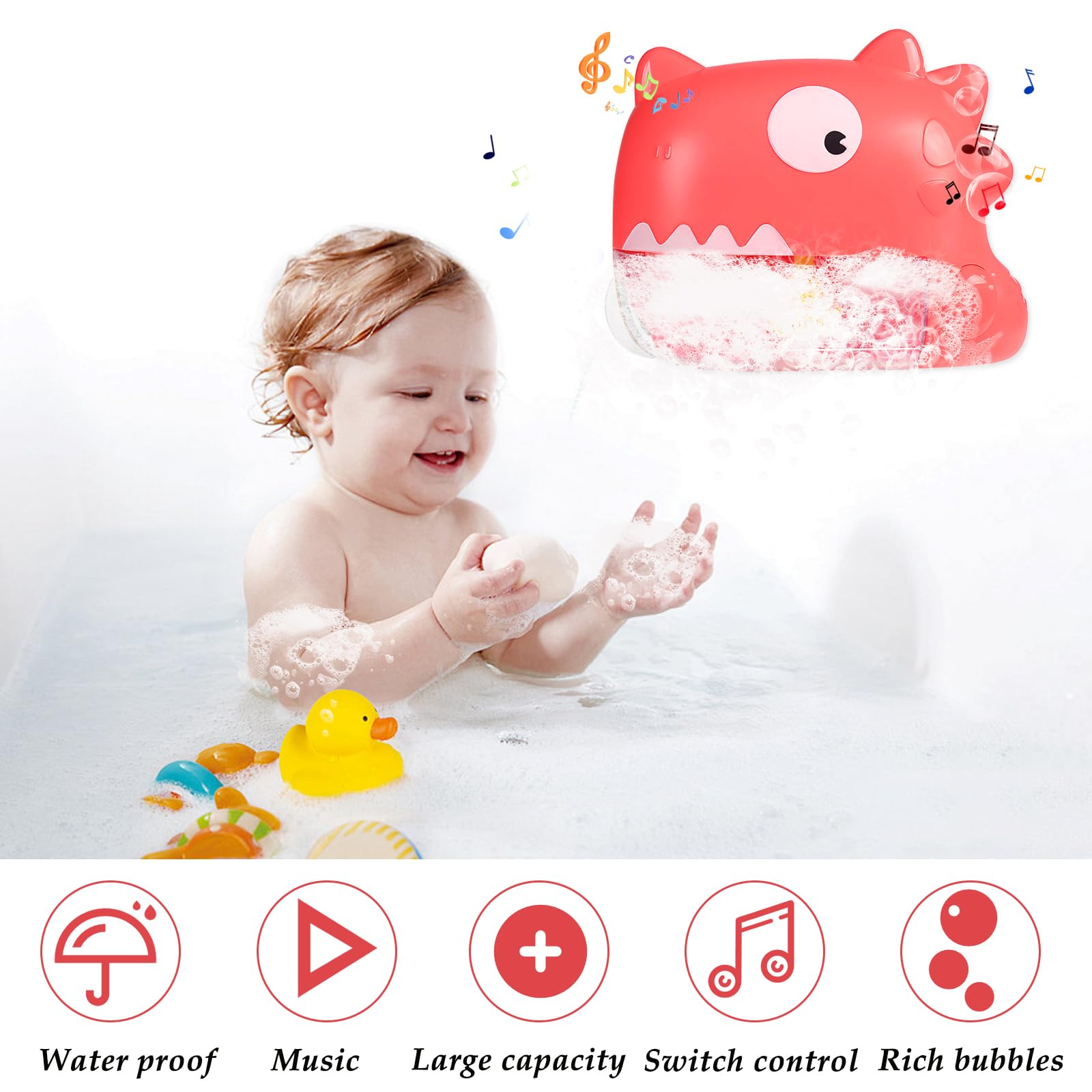 Jouet Bain Bébé Jouet De Bain Dinosaure à Bulles Et Musique