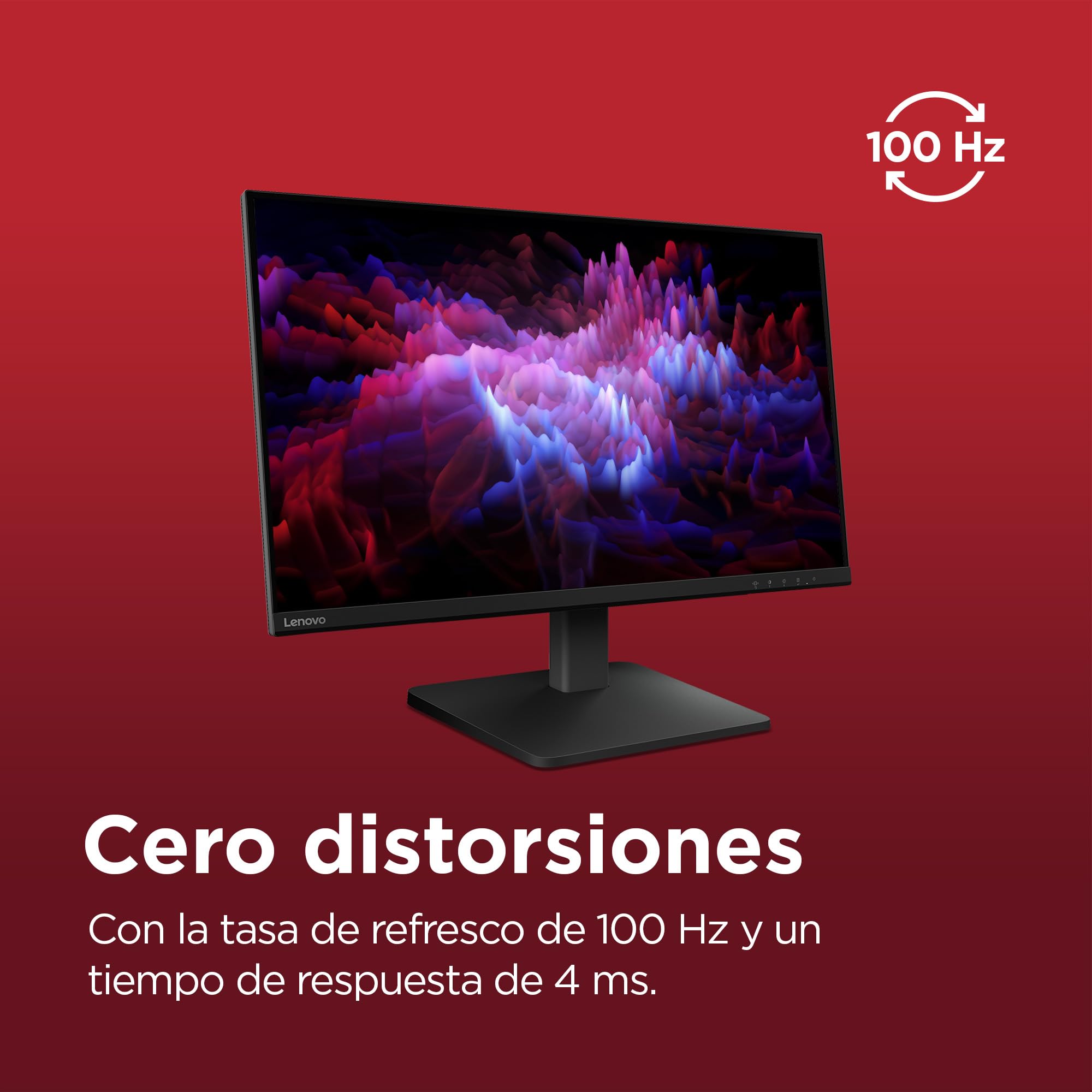 Lenovo L27qe - Monitor QHD 27" (IPS, Tasa de Refresco 100 Hz, Tiempo de Respuesta 4ms, 16:9, HDMI 2.1 - DP 1.4, VESA Adaptive Sync, Montaje VESA 100 mm, Soporte Inclinable) Negro
