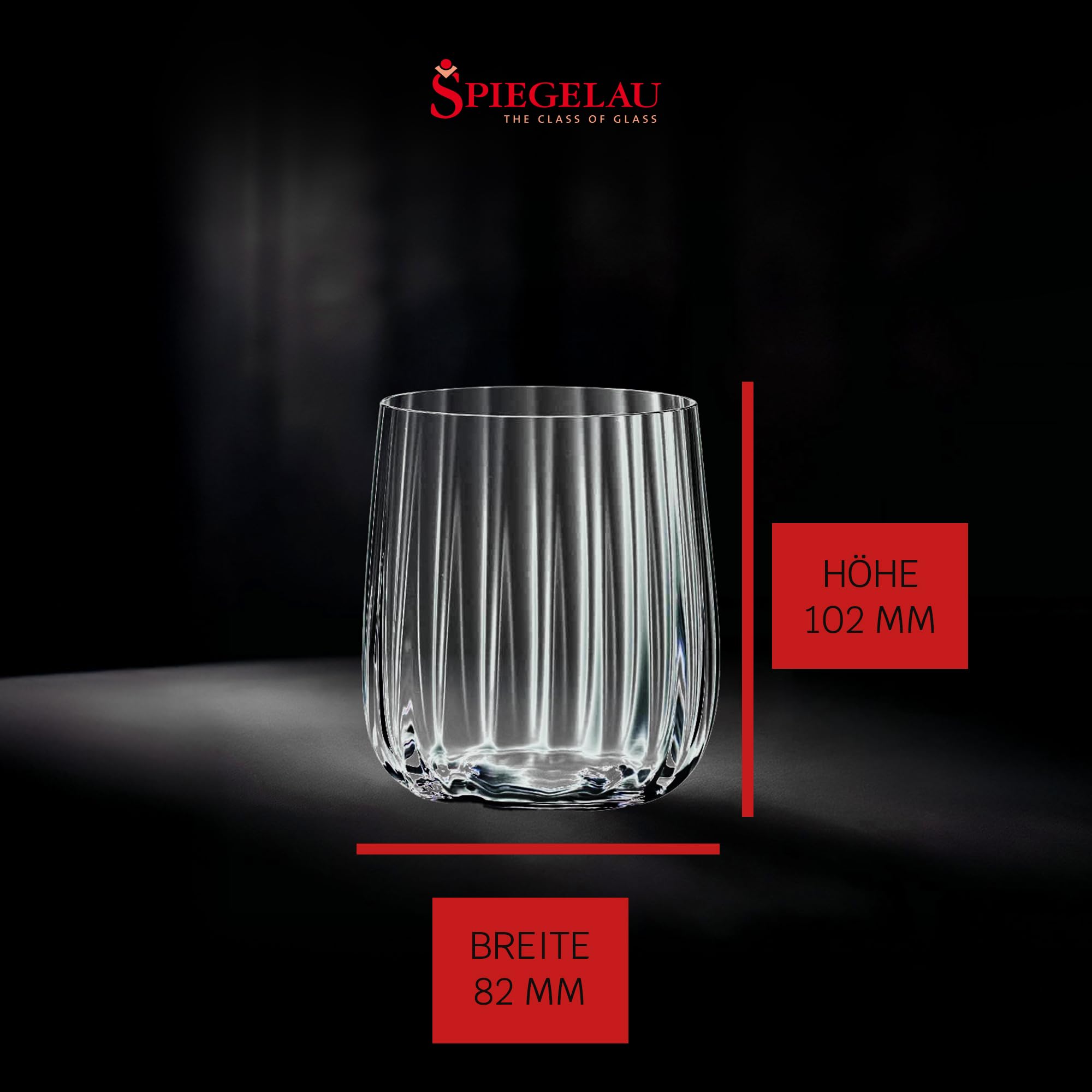 Spiegelau & Nachtmann 4450175 Set di 4 bicchieri in vetro di cristallo da 340 ml, Spiegelau LifeStyle