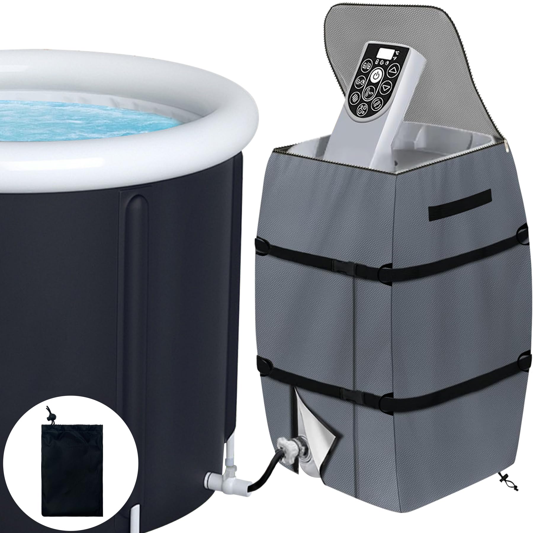 Copertura Per Stufa Da Terrazzo GARPROVM - Tessuto Oxford 420D Impermeabile 122x80x21 Cm | Protezione Da Neve E UV - Foto 4