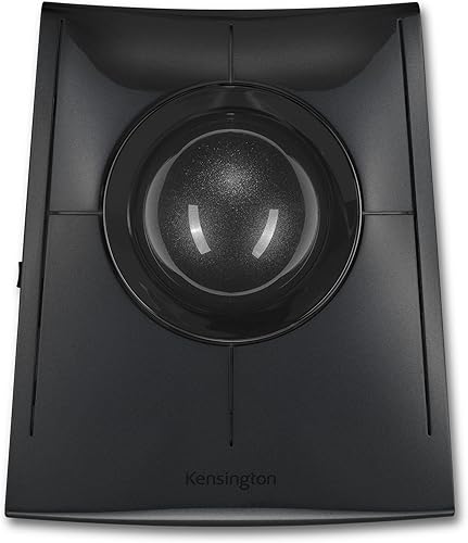 Kensington SlimBlade Pro Trackball inalámbrico, batería recargable, opciones de conexión Bluetooth 2.4GHz NegroGris (K72085WW)