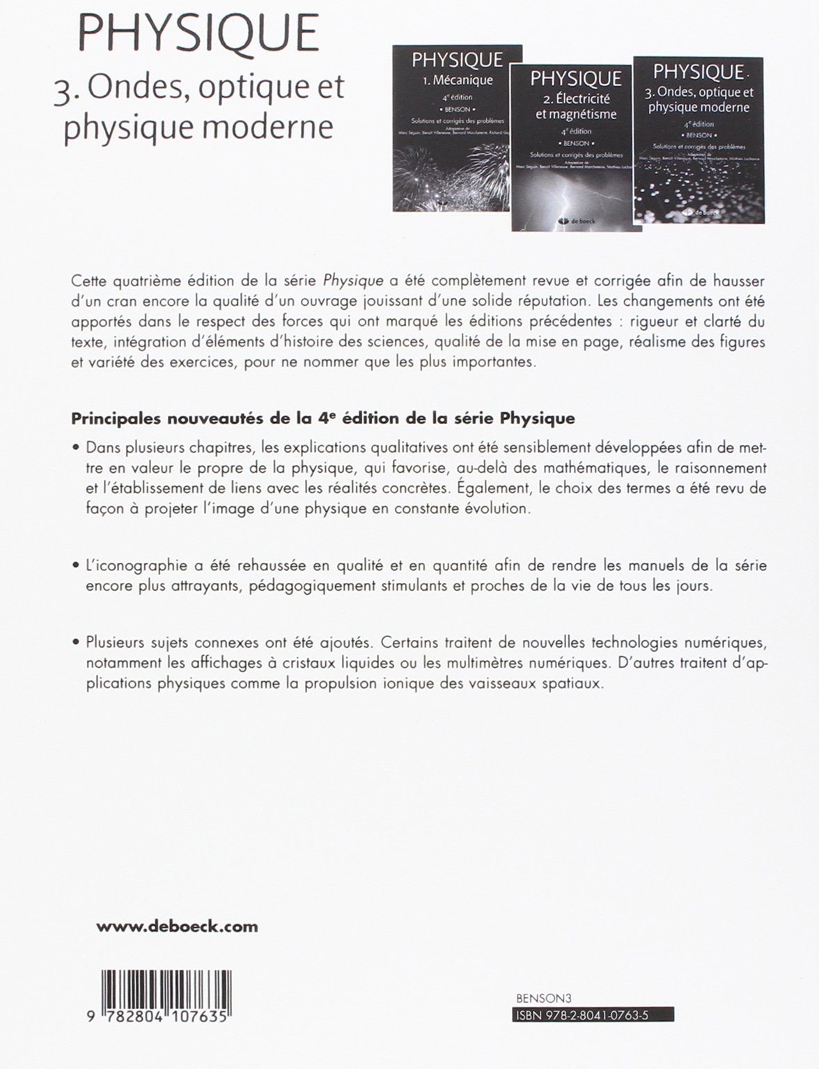 Physique 3 Ondes Optique Et Physique Moderne