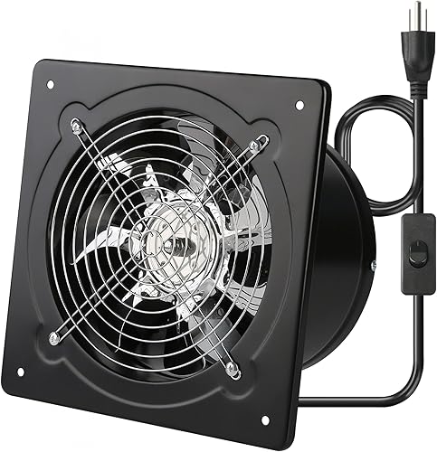 Miniatura 10 de Ventilador de escape de 40 W, instalación a través de la pared, ventiladores de ventilación de 110 V con enchufe, ventilador de humo de escape de 6