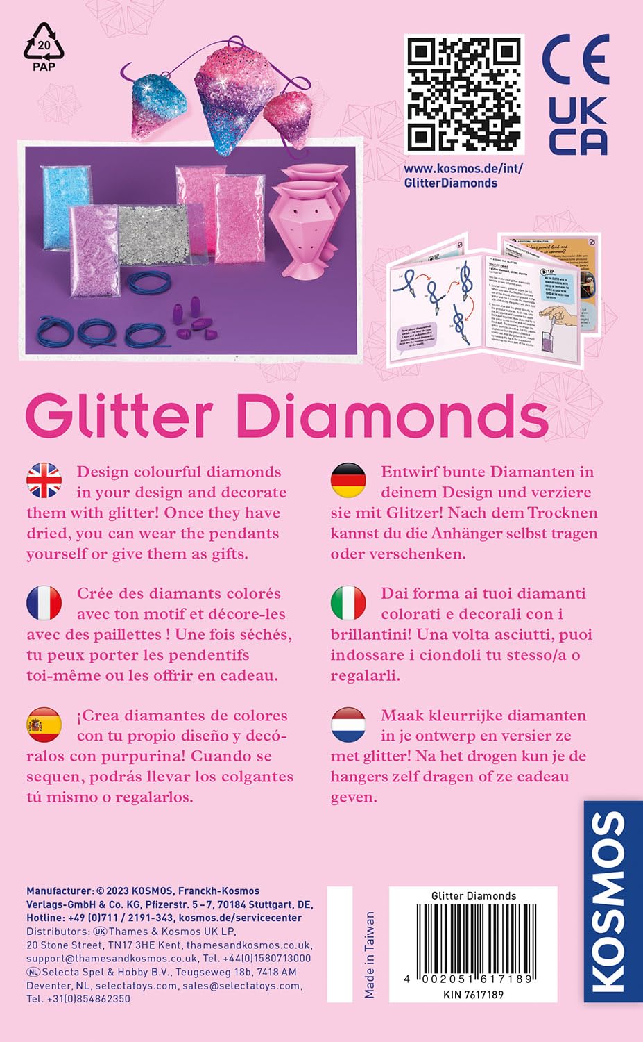 Kosmos Glitter Diamonds Sparkling Jewelry Charms Making | With
