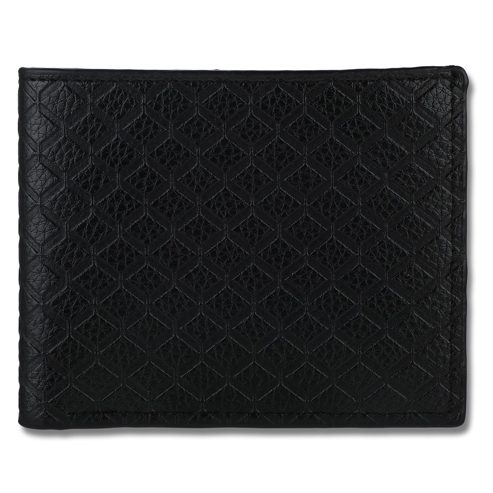 simarroMen's Bifold Wallet, Soft PU Diamond Plaid Multi-Card Wallet Portable Short Wallet Slim Minimalist Wallets for Men and Women Large Capacity Coin Purse With ID Window Card Case