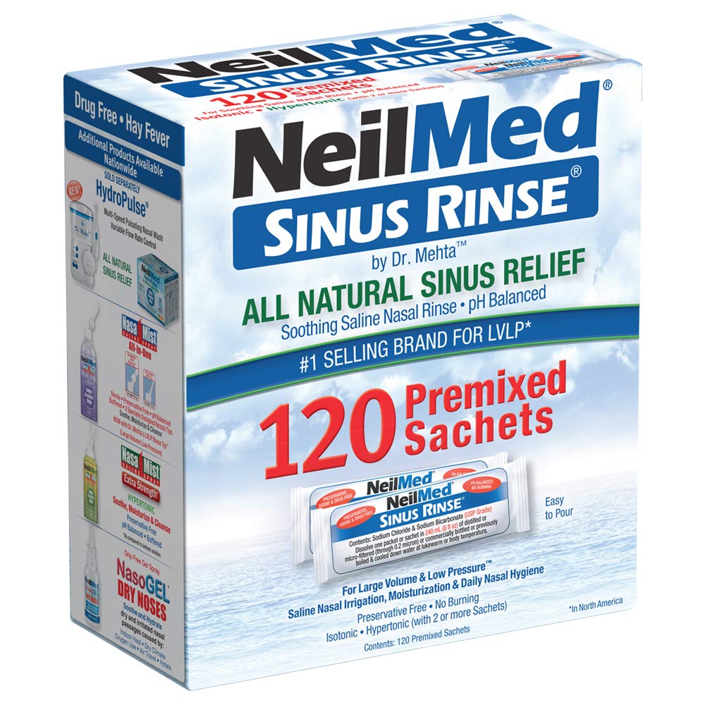 Sinus Rinse, All Natural Relief, Premixed Refill, 100 Premixed Packets