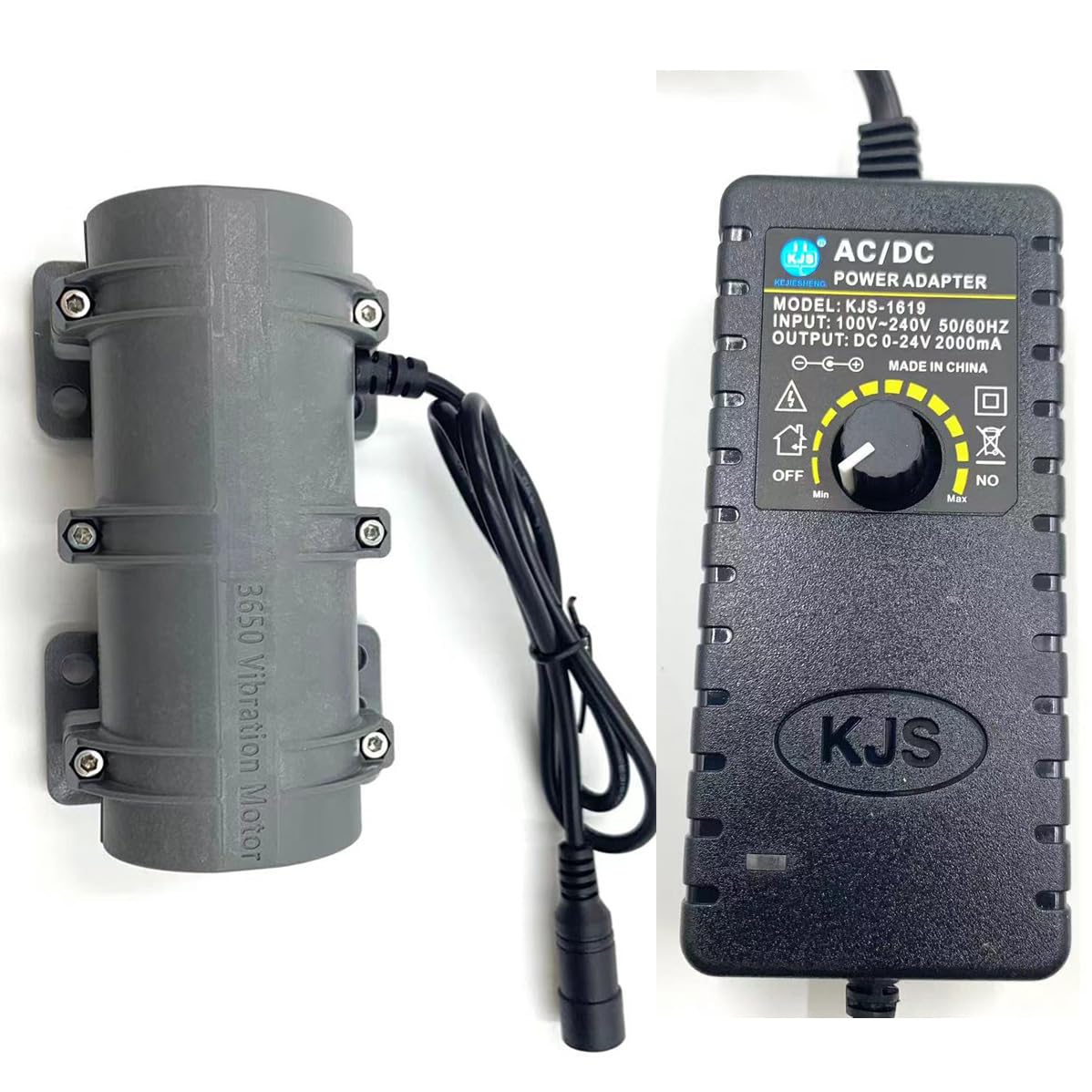 3800 RPM Mini Vibrationsmotor, DIY Tragbarer Massagegerät Vibrationsmotor Ersatzteile Einstellbarer Energiesparender Elektrischer Vibrationsmotor für Massagebett und Stuhl (DC 24V 0.3A 6W)