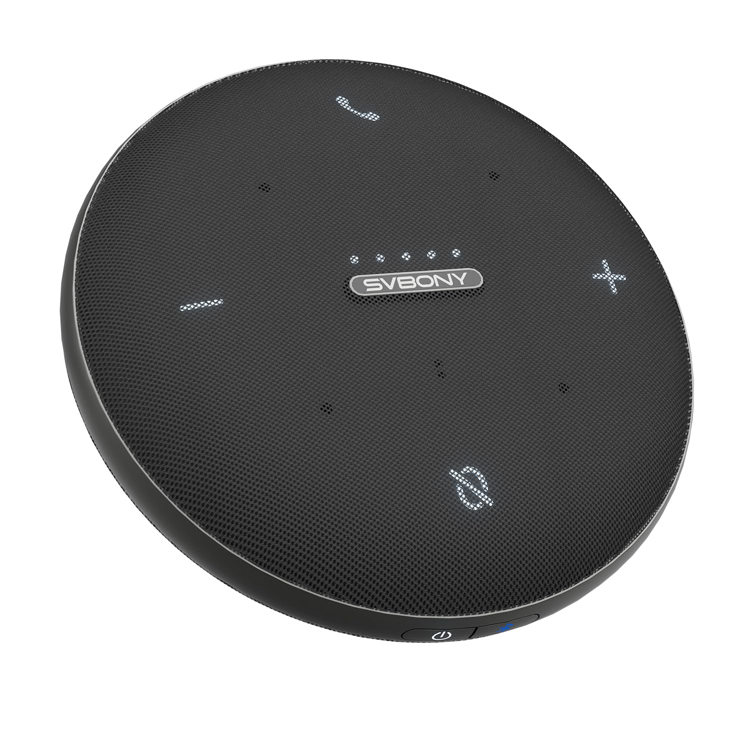 SVBONY Svhub Omni2 Altavoz y Micrófono para Conferencias, Altavoz Portátil, 4 Micrófonos con Cancelación de Ruido, Grabación de Voz Mejorada, 8Hde Duración de Llamada, para Salas de Reuniones Pequeñas