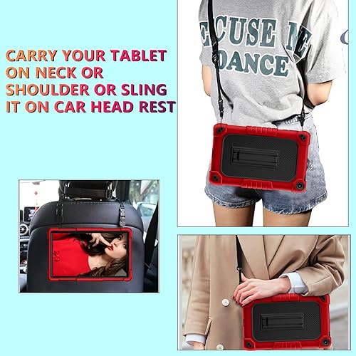 Miniatura 6 de Mignova para Walmart Onn 8 8 "Gen 3 Tablet Case Kids Girls Friendly Case Construido en Kickstand Correa de hombro y Onn 8 Tablet Protector de