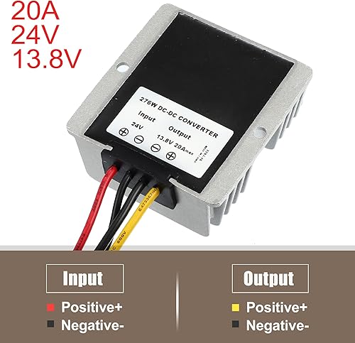 Miniatura 2 de X AUTOHAUX 24V to 13.8V 20A Reducer Automatic Buck Boost Step Down Up Regulator Module Transformer Universal for Golf Cart Scooters