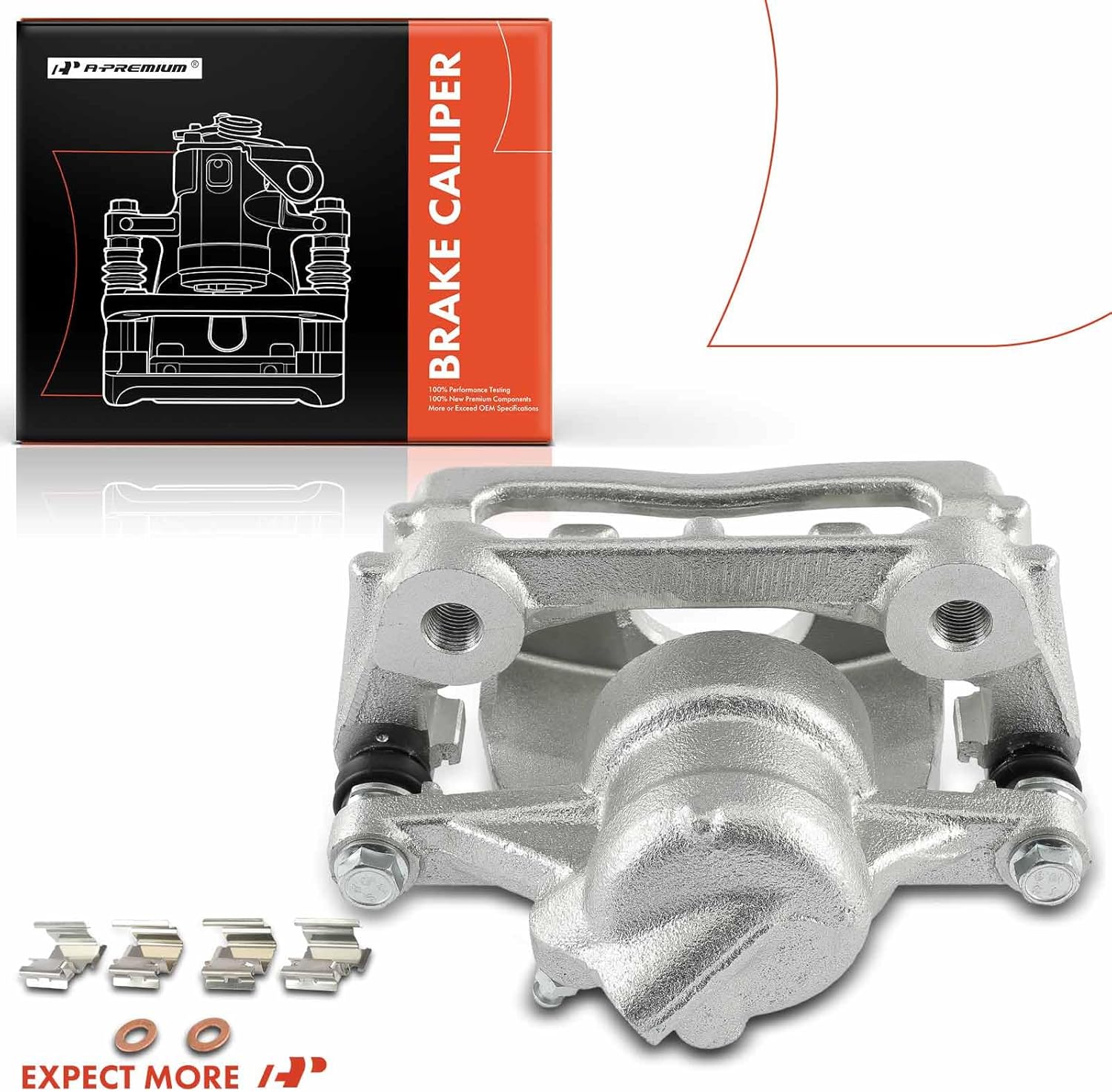 A-Premium Disc Brake Caliper Assembly with Bracket Compatible with Select Dodge, Freightliner and Mercedes-Benz Models - Sprinter 2500/Sprinter 2007-2018 - Rear Right Passenger Side