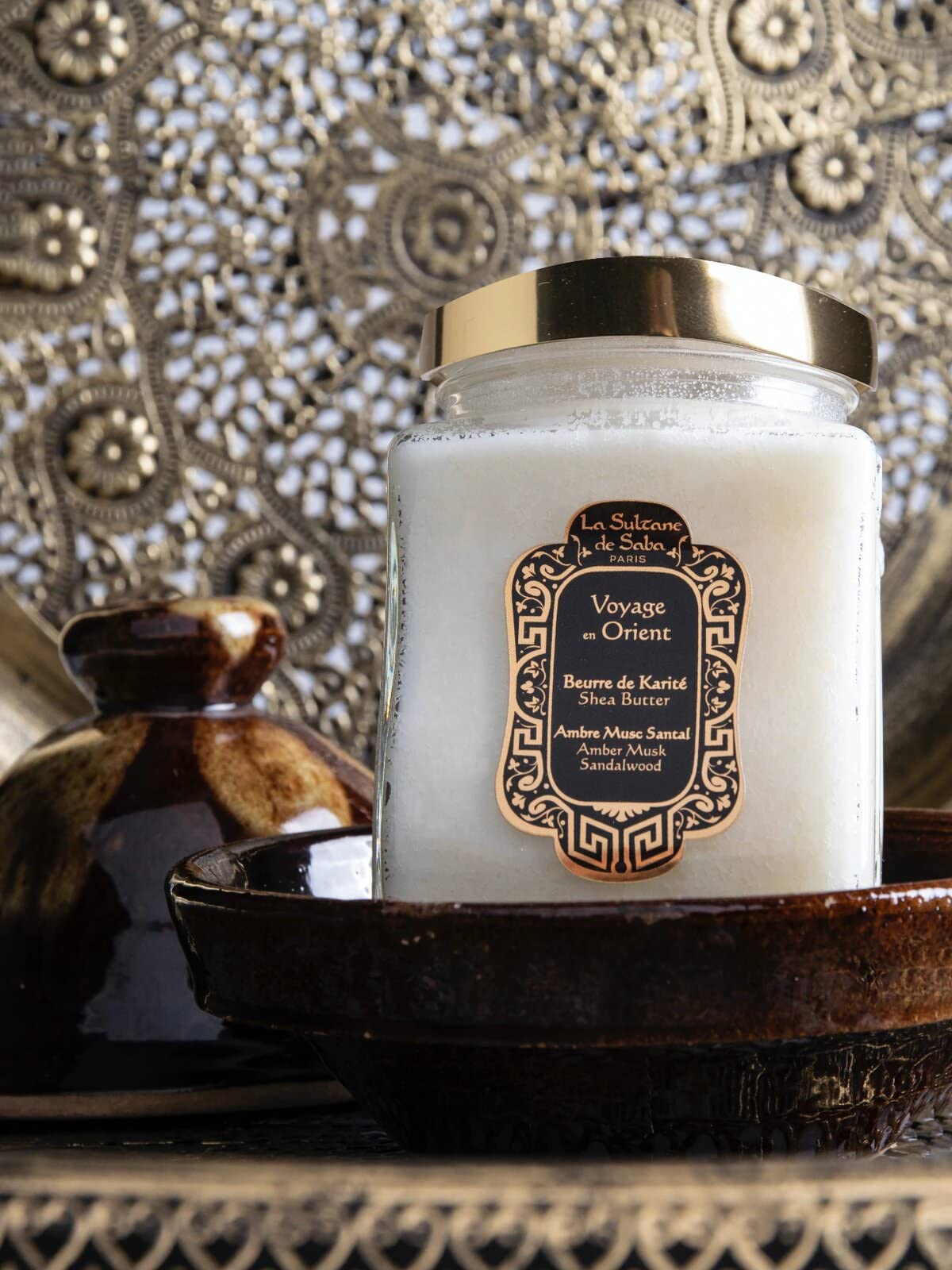 La Sultane de Saba - Beurre de Karité Ambre, Musc, Santal - Voyage en Orient 300Gr