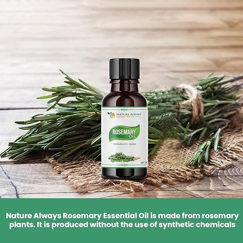 Miniatura 3 de Aceite esencial de romero, sin OMG, libre de crueldad, ideal para cuidado de la piel, cuidado del cabello, aromaterapia, aceite de masaje y