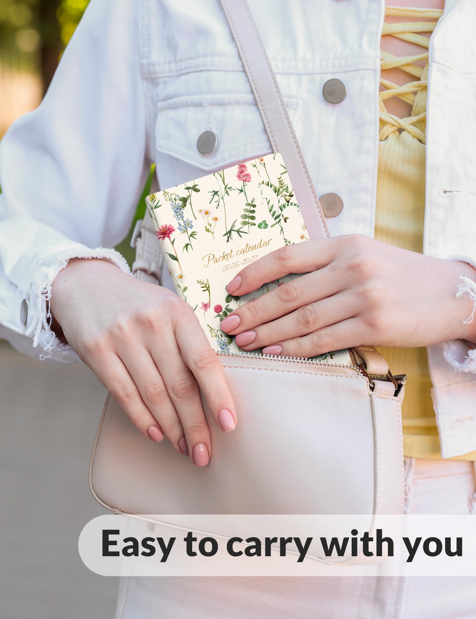 Aazon.co : SUNEE Pocket Calendar 2026-2027 - Two Year Onthly Planner Sall Calendar 3.5" X 6