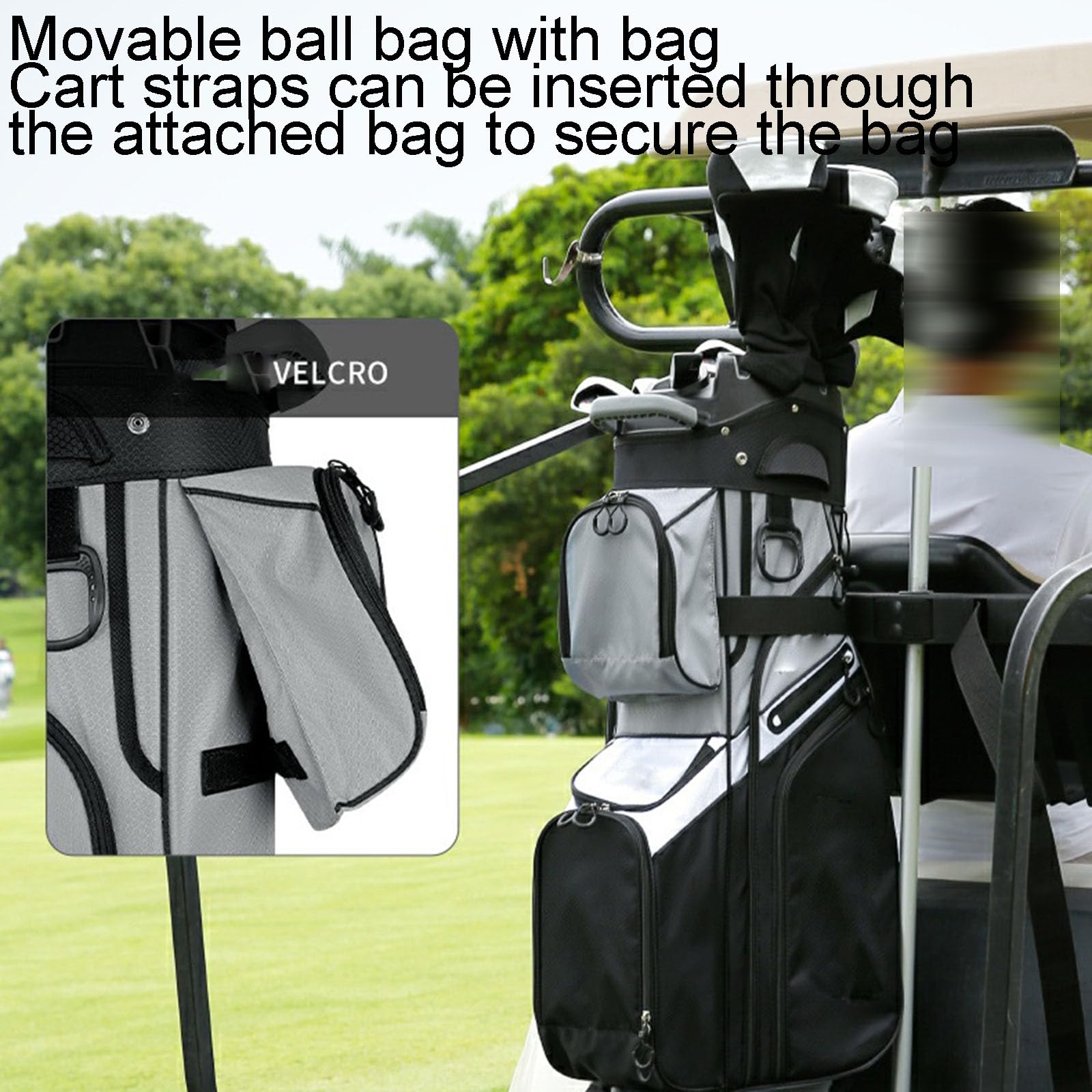 Bolsa De Golf, Diseño De Marco Estabilizador Patentado, Bolsillo Independiente con Control De Temperatura, Diseño Portátil, Adecuado para Todo Tipo De Palos