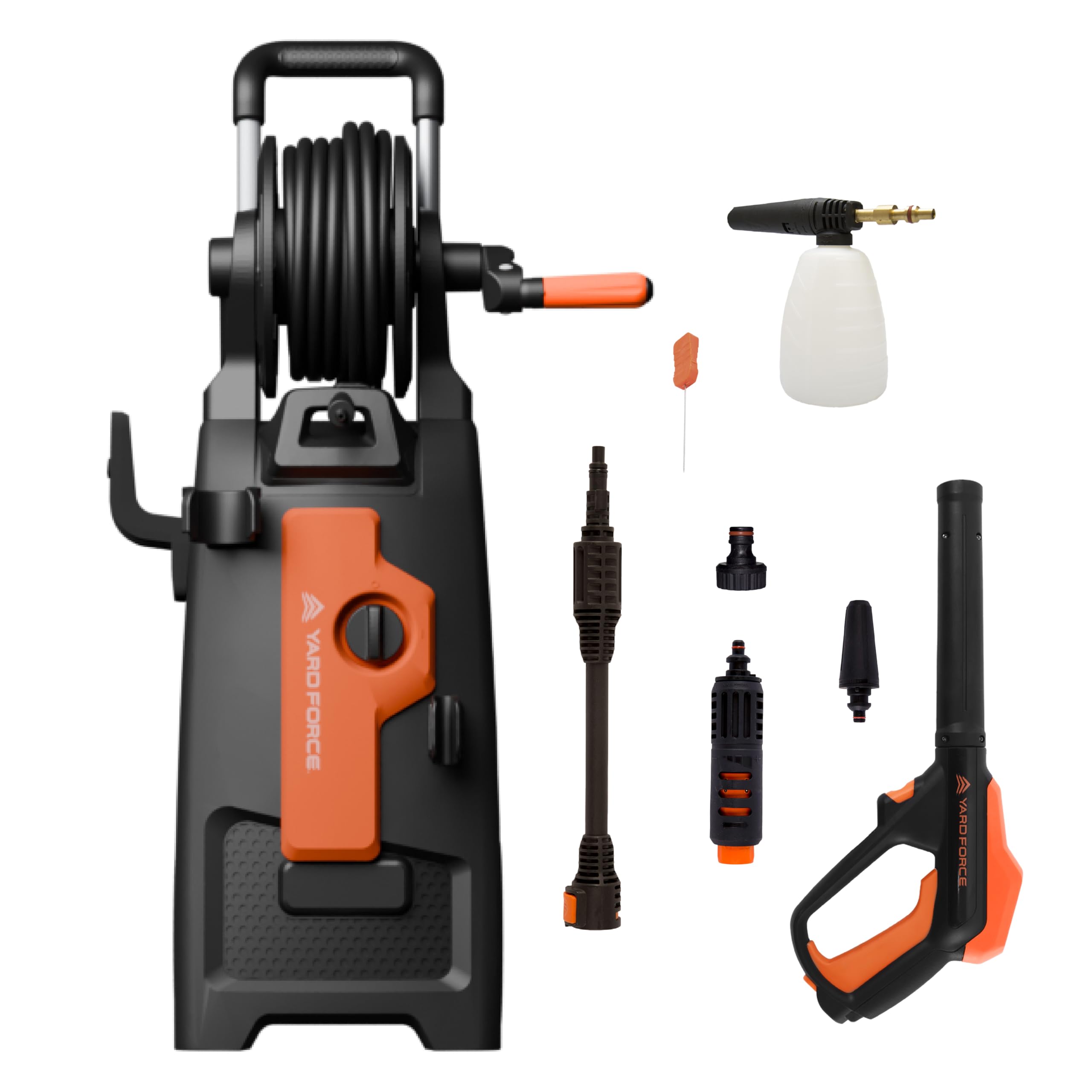 Yard Force EW U15E 2200W Pressure Washer - 165 Bar Pressure - 450 L/h Flow Rate - Black