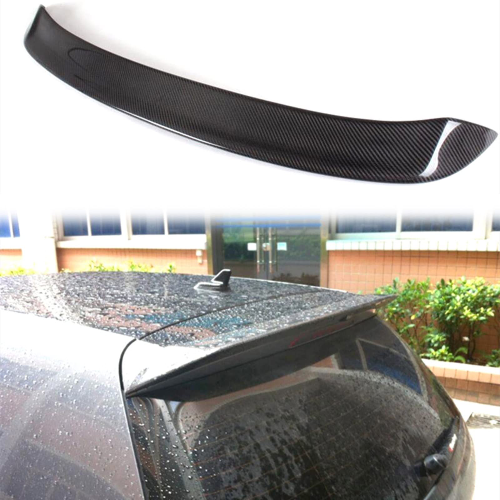 Garniture de fenêtre et aileron carbone Golf 6 MK6 pour rajeunir l'arrière usé