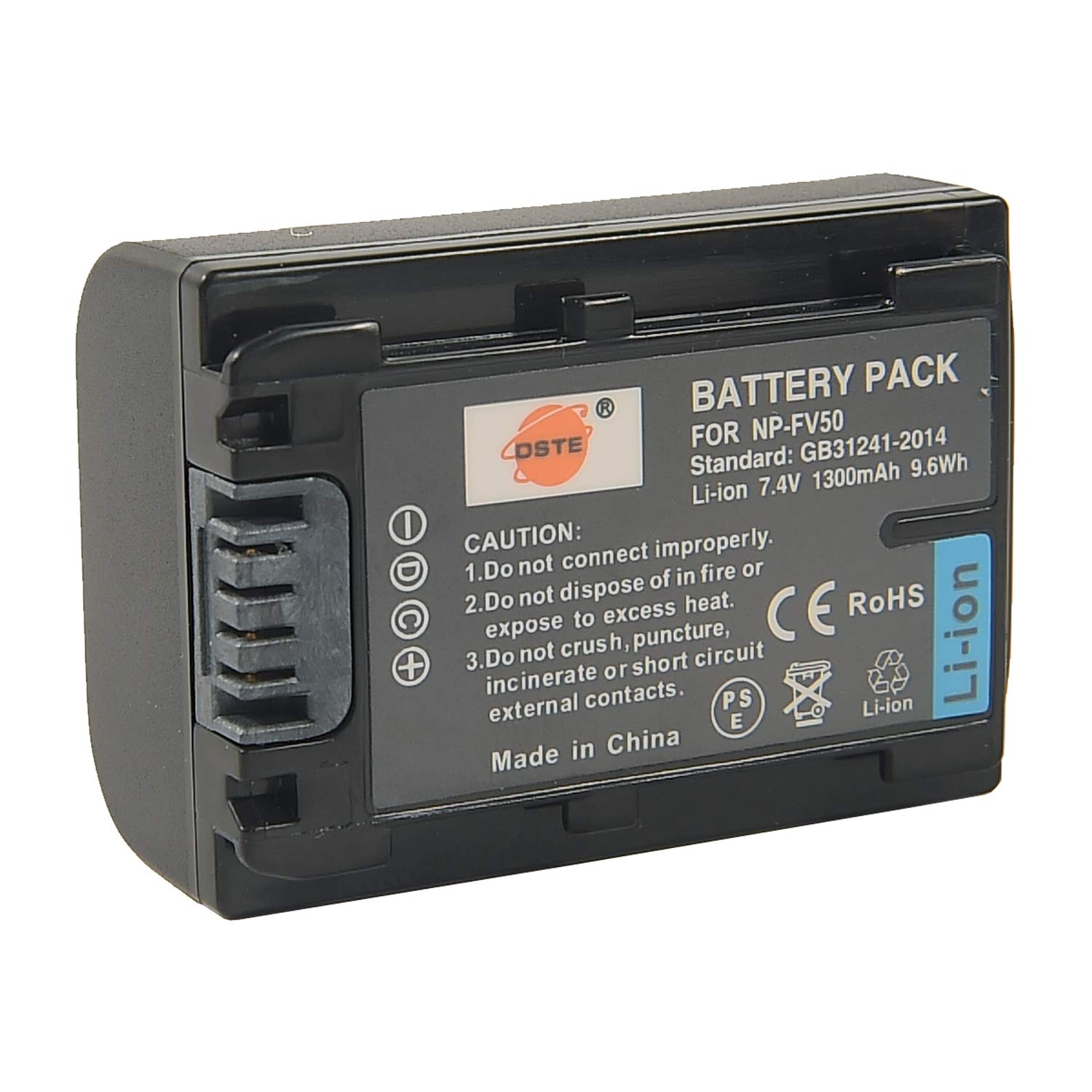 DSTE Pack Of 2 NP-FV50 Battery Charger (1300mAh/7.4V) Compatible With Sony HDR-CX330, HDR-CX380 - View #7