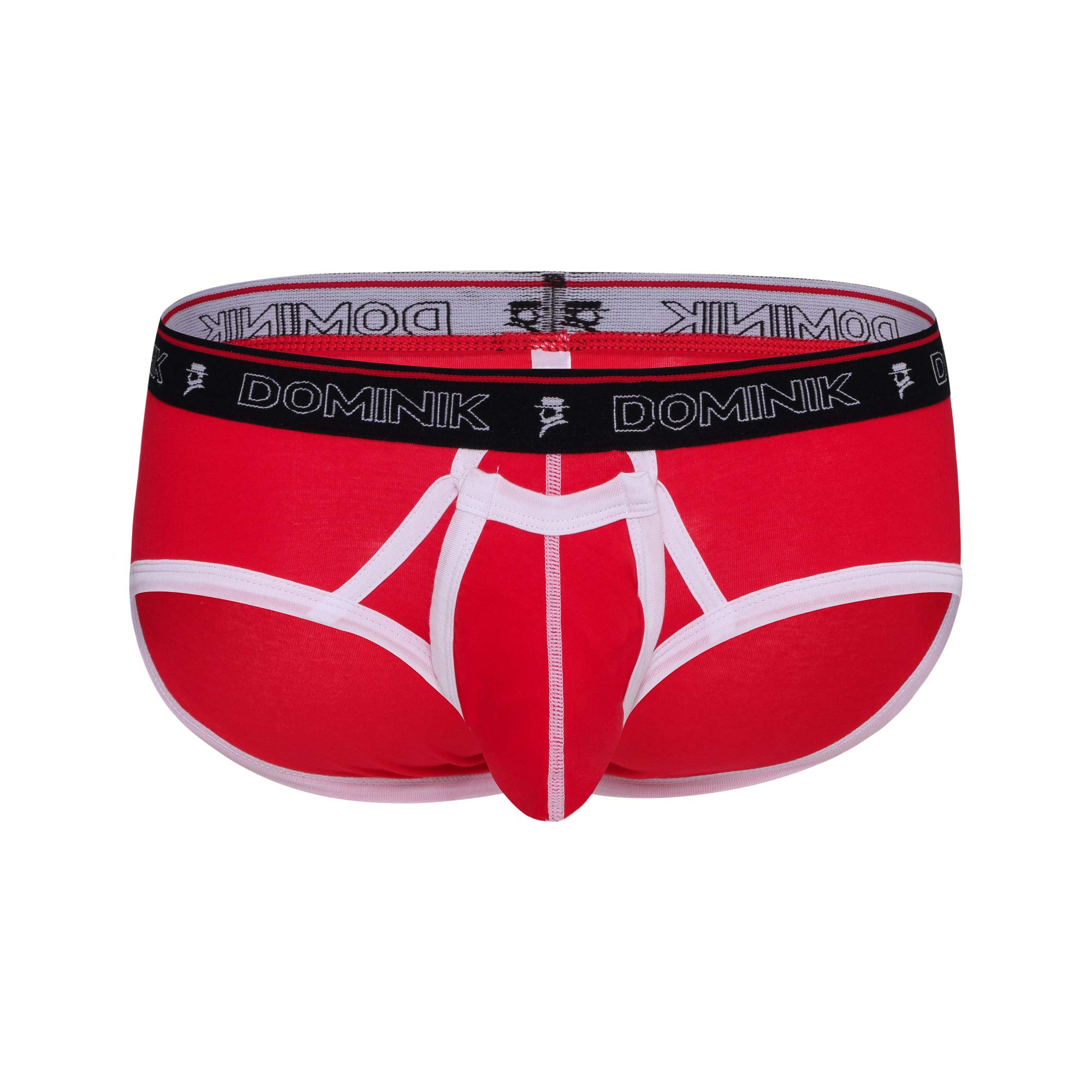 Dominik Boxer Briefs Underwear, Mens, Medium, Red