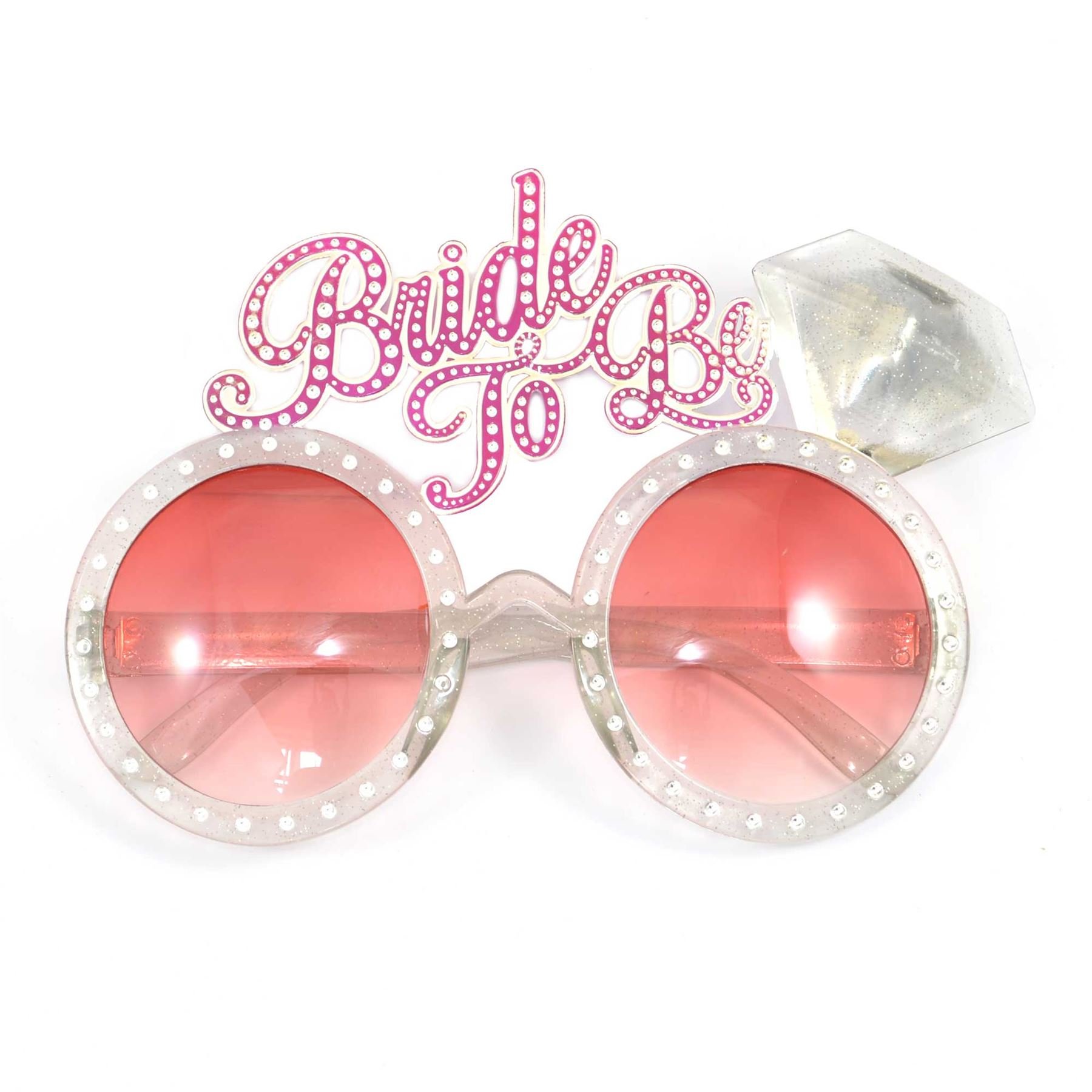 Shatchi Pink Hen Party Bride To Be Wearable Funglasses Sunglasses Shades Wedding Novelty Accessories Fancy Dress Hen Night Fun Gift For Bride