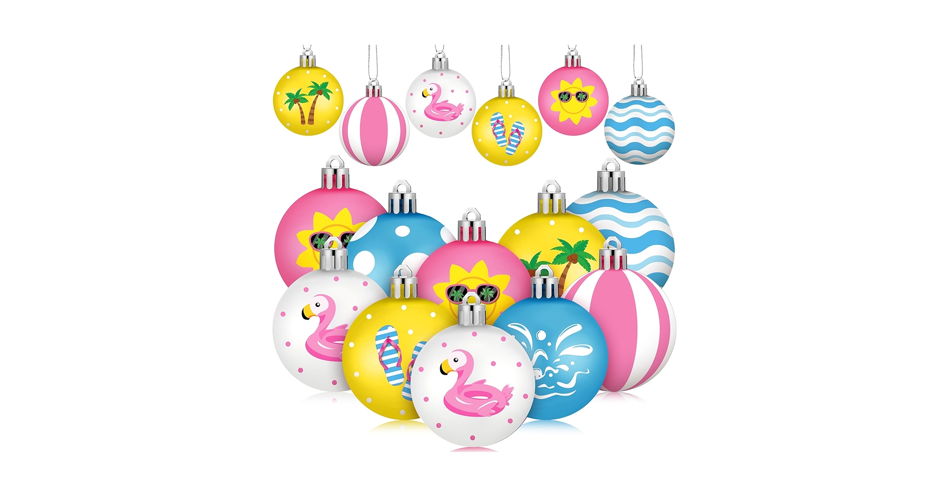 Amazon.com: HyDren 40 Pcs Mini Christmas Tree Ornaments 1.18