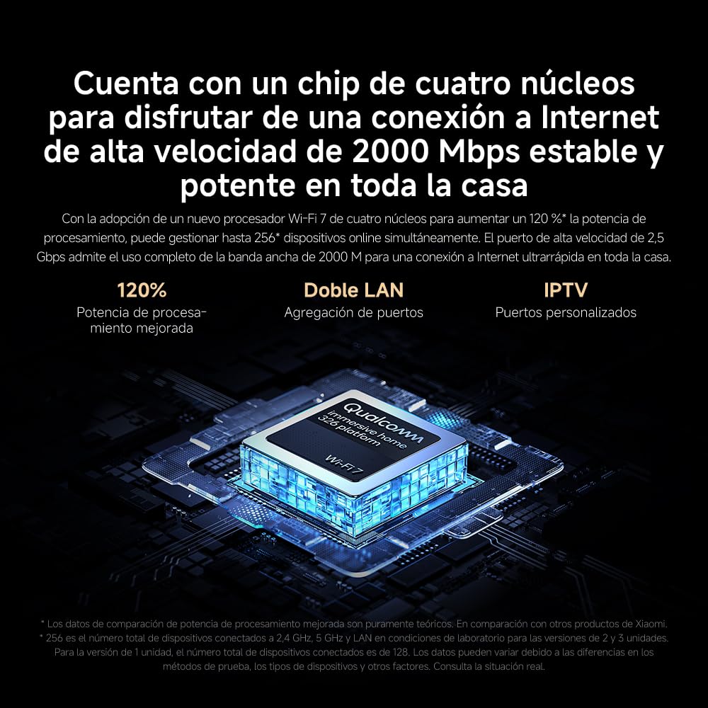 Router WiFi7 BE3600 - Puerto 2.5G, Mesh WiFi, BLE, Conexión Multi-Dispositivo con Baja Latencia