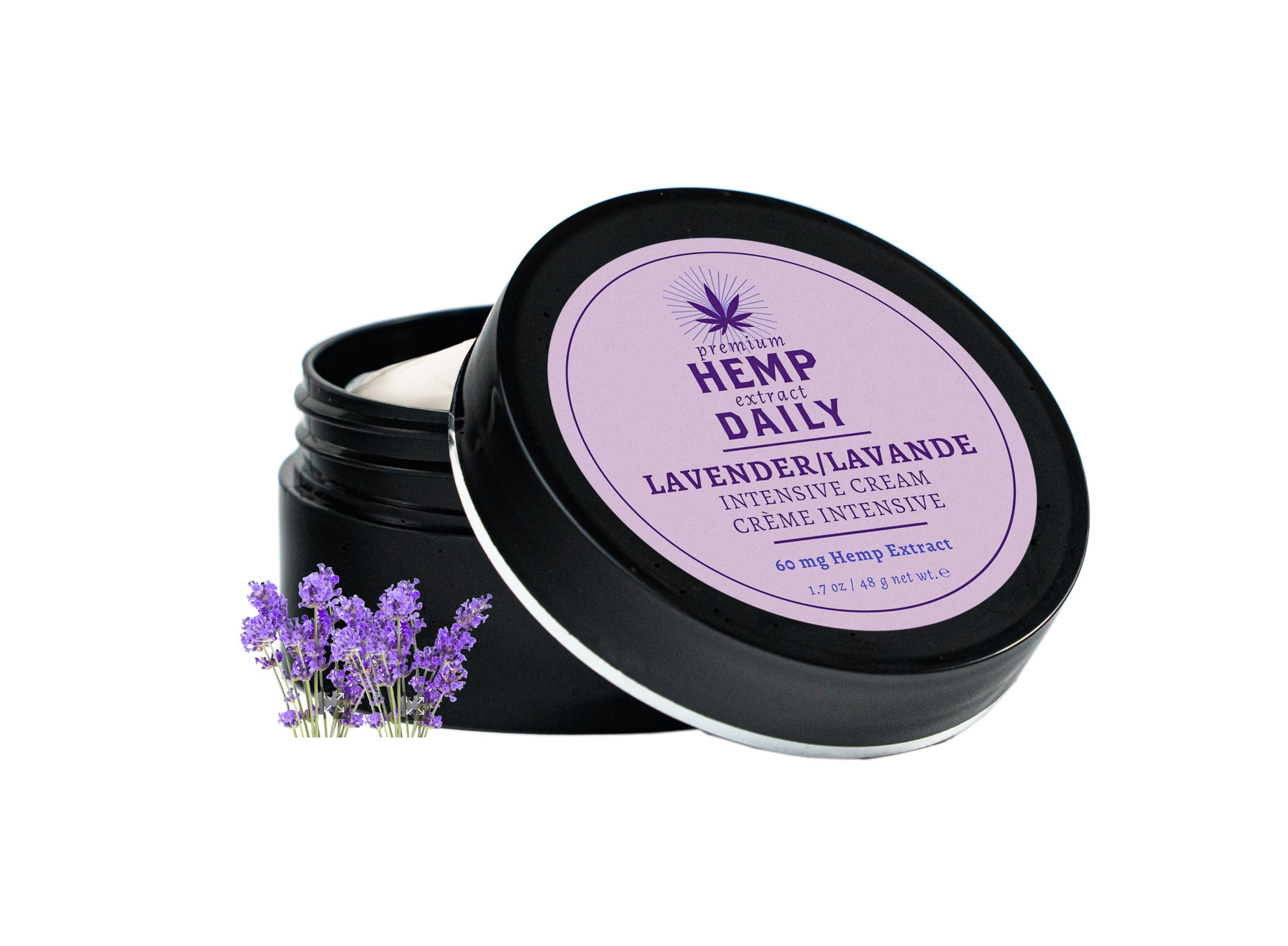 Intensive Cream - Muscle, Knee, Joint, Back, Neck and Shoulder Topical Rub - Organic | 1.7 Ounces (Lavender, Pack of 1)