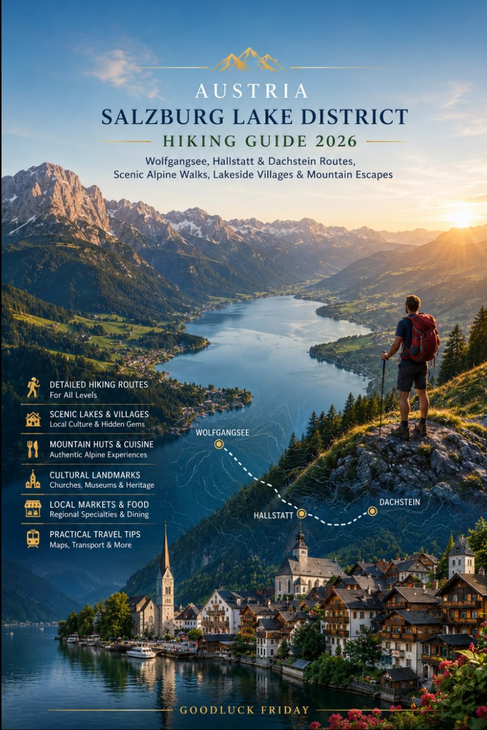 AUSTRIA SALZBURG LAKE DISTRICT HIKING GUIDE 2026: Wolfgangsee, Hallstatt & Dachstein Routes, Scenic Alpine Walks, Lakeside Villages & Mountain Escapes (WanderPeak Adventures)