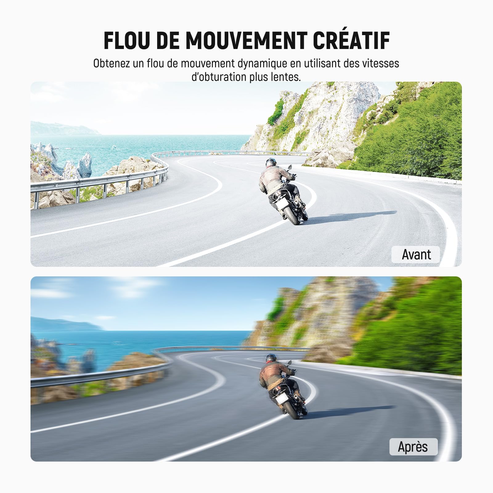 NEEWER Filtres ND compatibles avec Insta360 X5,kit de filtres ND32,réduction de la lumière de 5 diaphragmes,détection Automatique, Verre Optique Multicouche, Accessoires pour caméra d'action,2 Pack