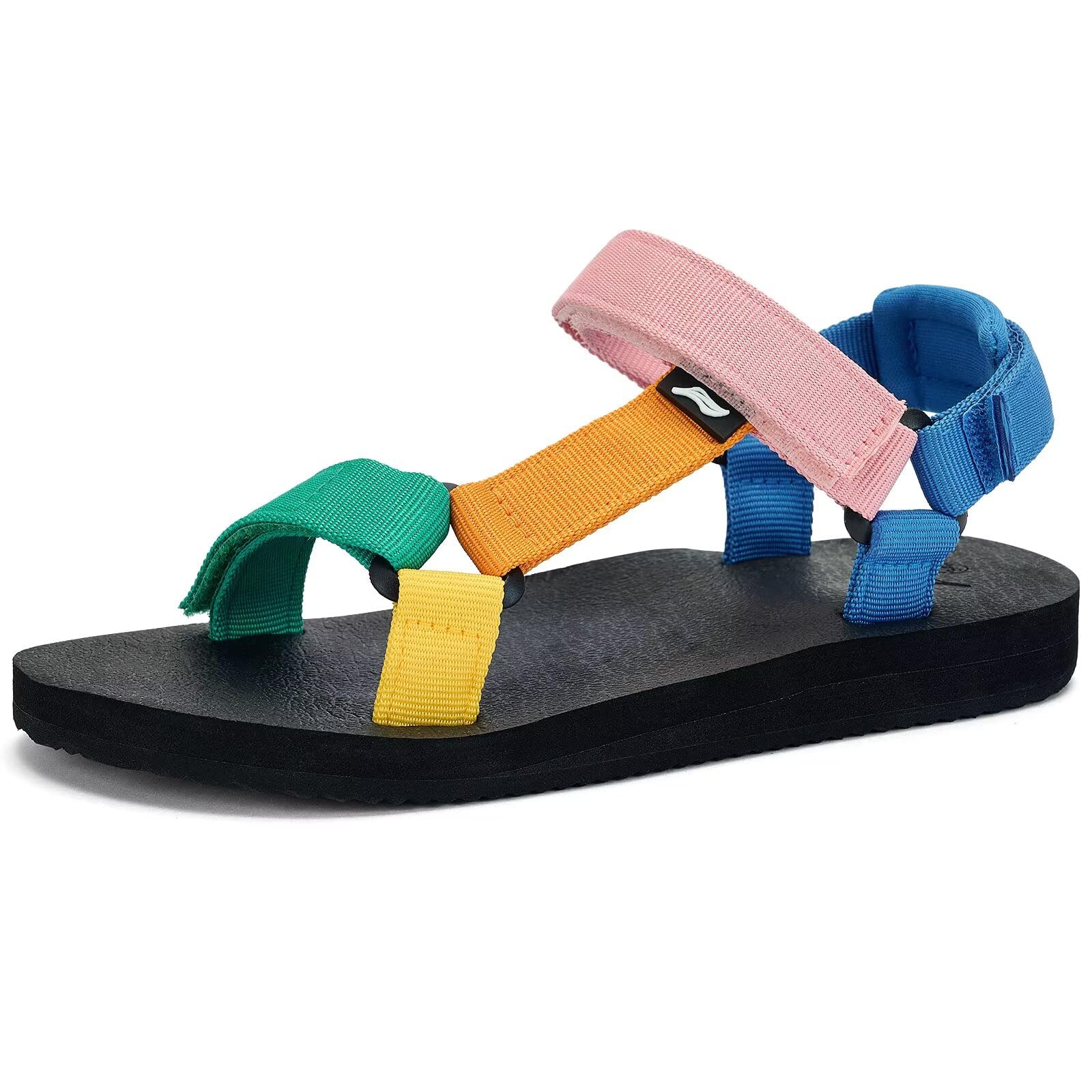 Kids Hiking Sandals Boys Girls Yoga Mat Insole Comfortable Walking Water Sandals With Arch Support for Beach Travel Athletic