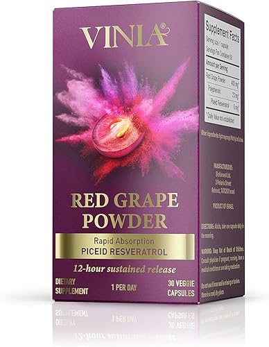 Miniatura 5 de VINIA BioHarvest Sciences - Resveratrol de piceida de absorción rápida de liberación sostenida de 12 horas producido de forma sostenible.
