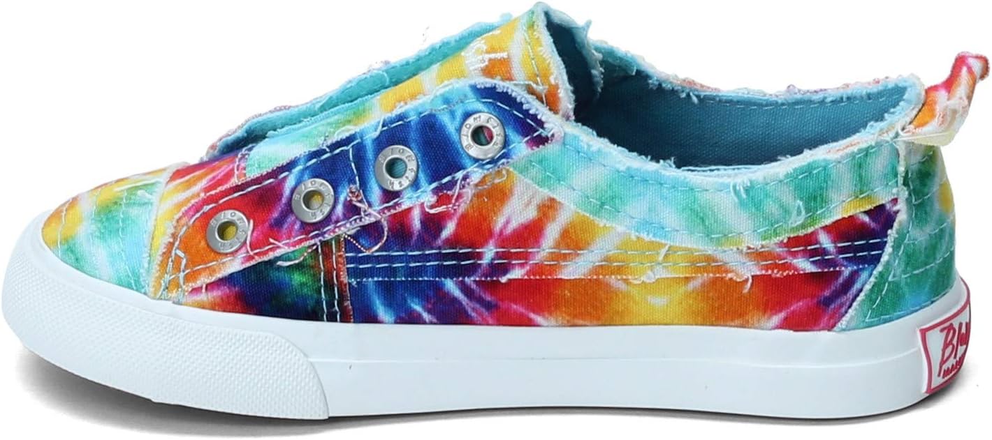 Blowfish Malibu Baby-Girls Play-t Sneaker, Rainbow tie dye, 8 Toddler