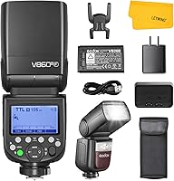 Vista 12 de Godox V860III-S Flash para Sony, 2,4G TTL Flash HSS Externo 1/8000s, 480 Destellos de Potencia Completa, Lámpara de Modelado LED de 10 Niveles