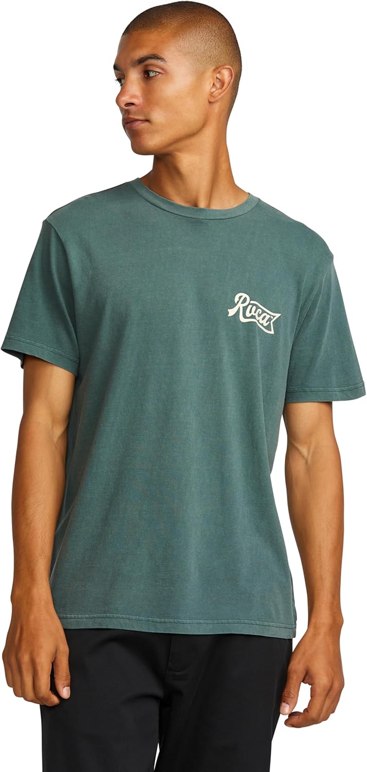 RVCA Men's Pen Script Short Sleeve Tee