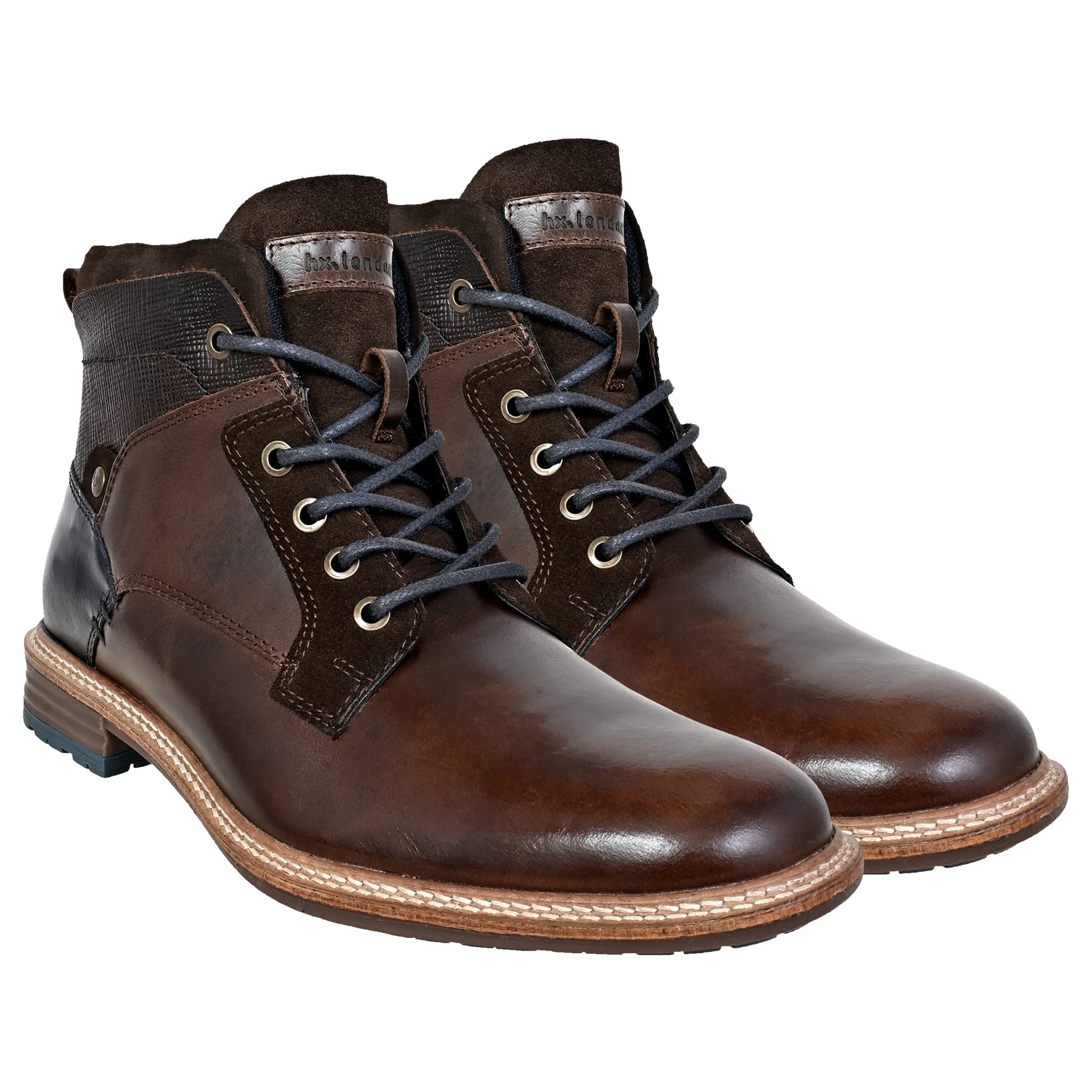 Hx LondonMen's Synthetic Leather Lace-Up Formal Boots