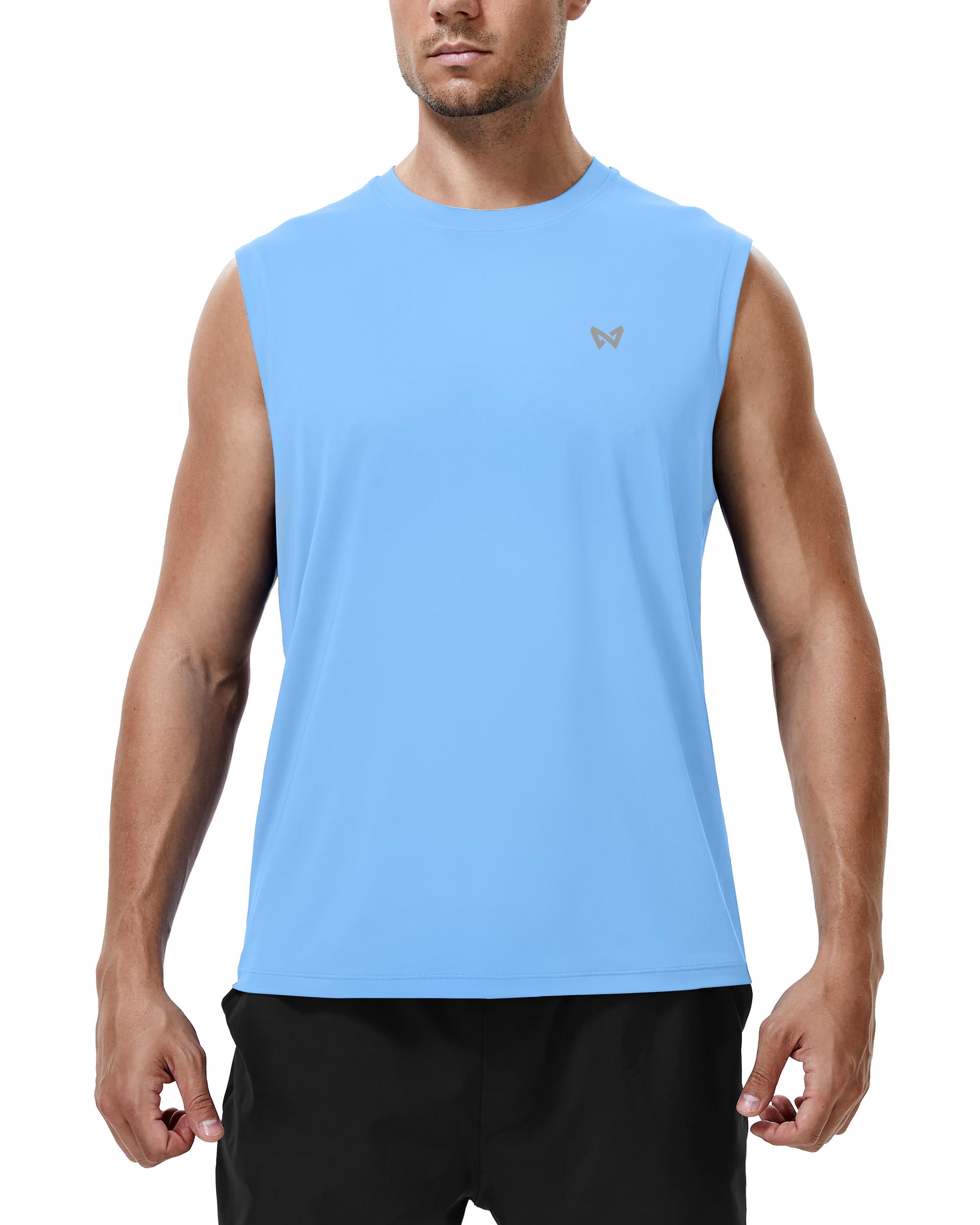 ZovioBox Tank Top Herren Ärmelloses Sportshirt, Atmungsaktiv Schnelltrocknend UPF 50+, Muskelshirt für Gym Training und Outdoor
