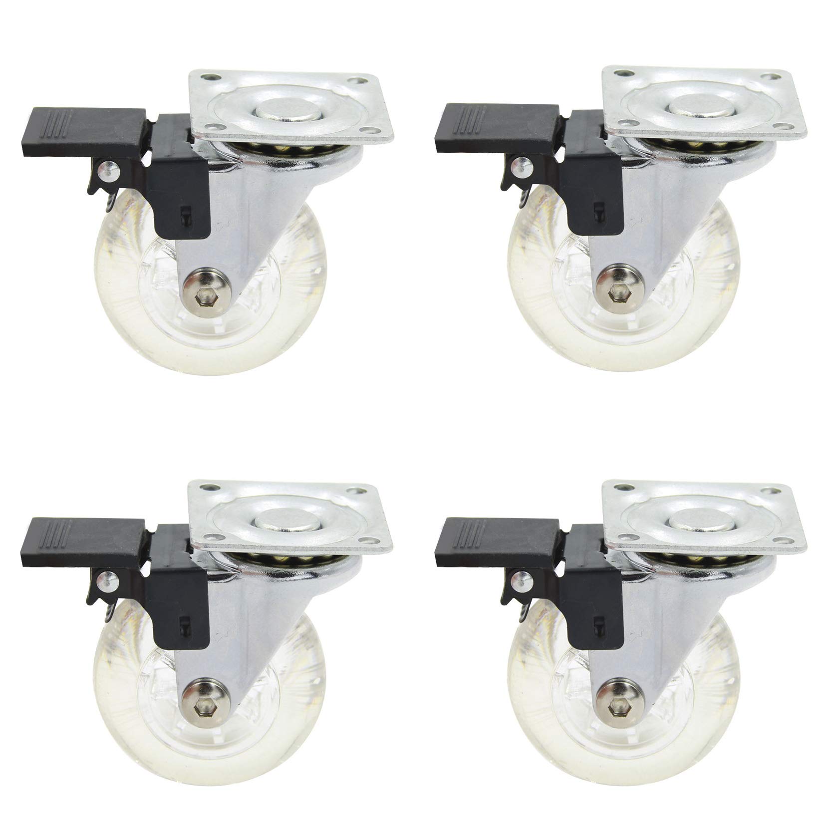 8/20pc Self Adhesive Caster Mini Swivel Casters Wheels 360 Degree Rotation Pulley Bottom Of Storage Box Roller Furniture Casters - View #4