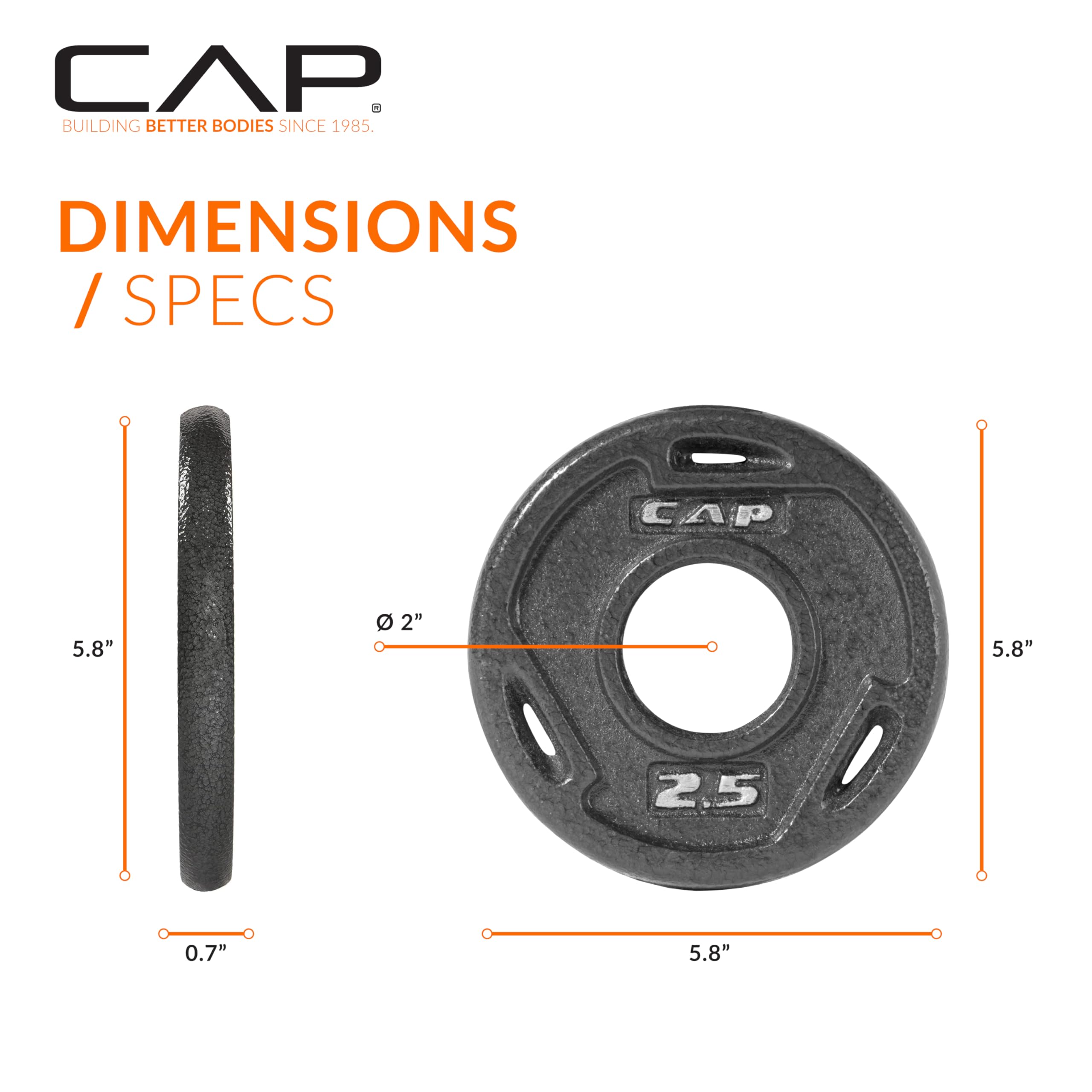 Cap Olympic Grip Weight Plate Collection