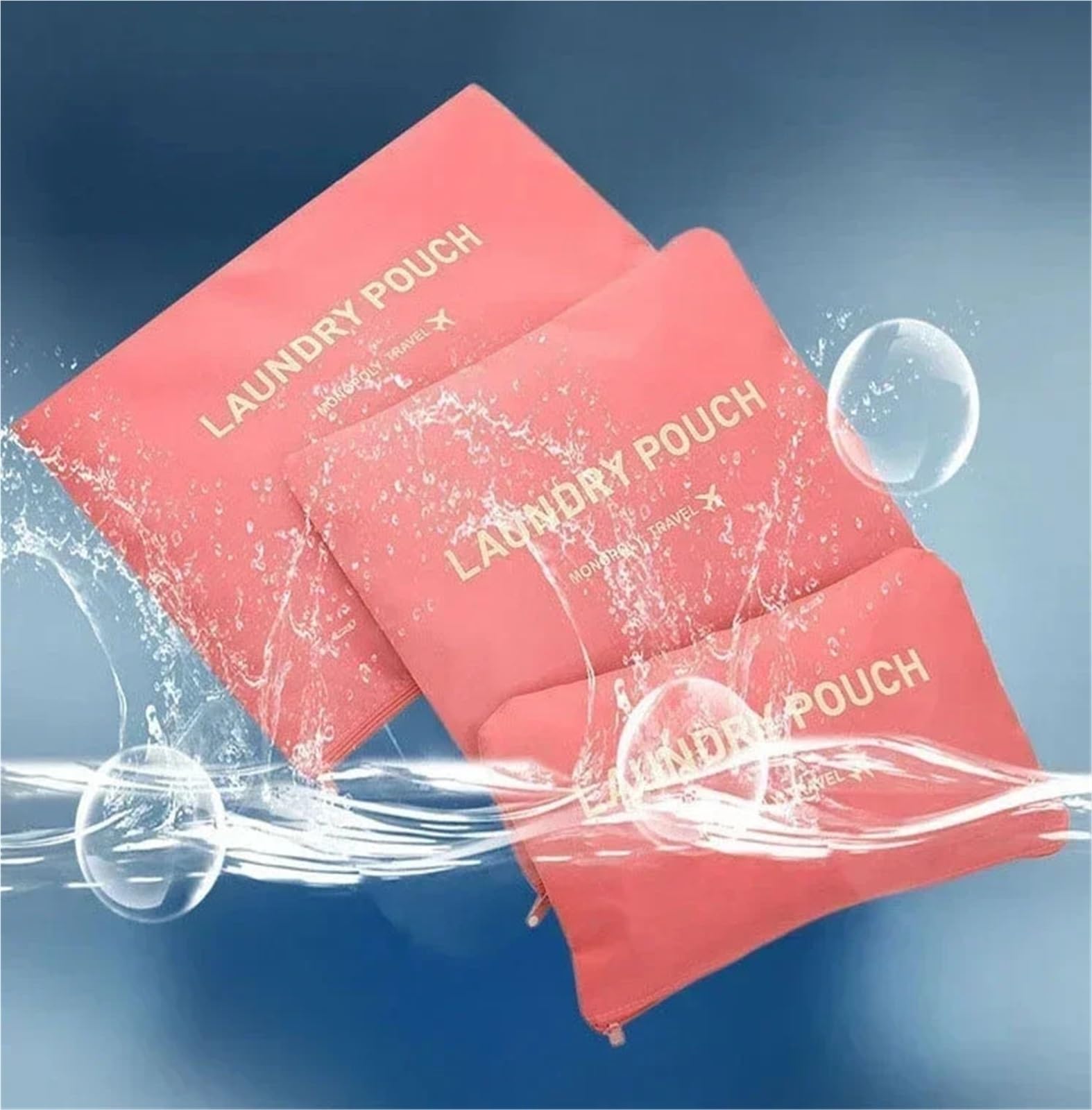 Set Da 6 Pezzi, Organizer Viaggio Pieghevoli, Borse Portaoggetti Con Cerniera For Valigia, Di Cubi Imballaggio, Custodie Portatili For Bagagli per Vestiti, Scarpe, Cosmetici(Pink)