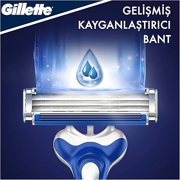 Gillette Blue3 Comfort Use Horse Razor 2 Pieces