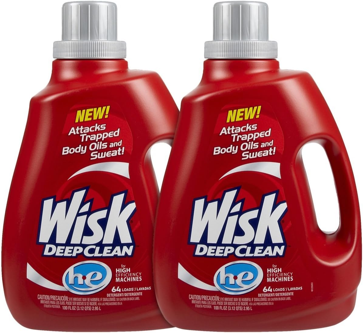 Wisk HE Liquid Laundry Detergent100 oz, 64 loads, 2pk