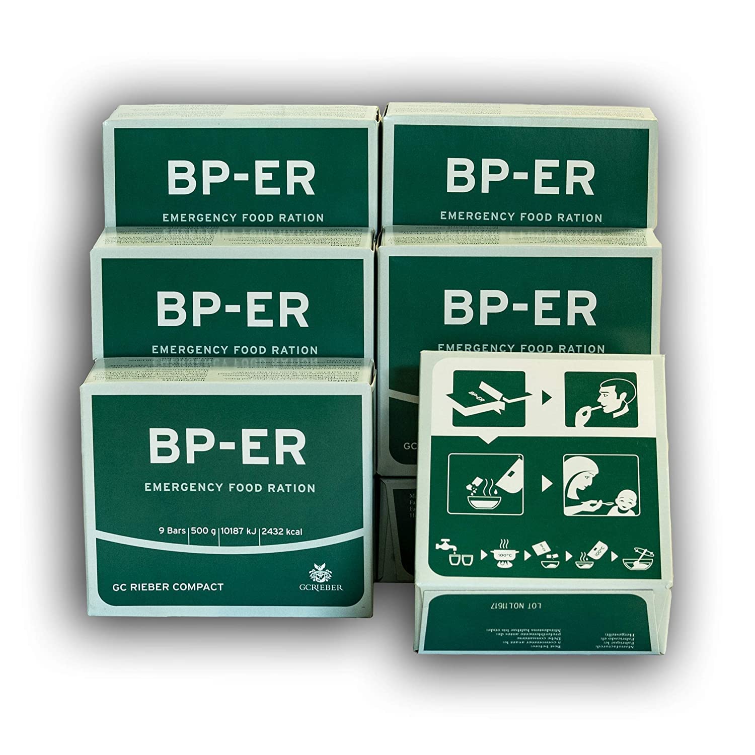 Lebenskraft BP ER Elite Emergency Food 6 x 500 gramos del fabricante líder